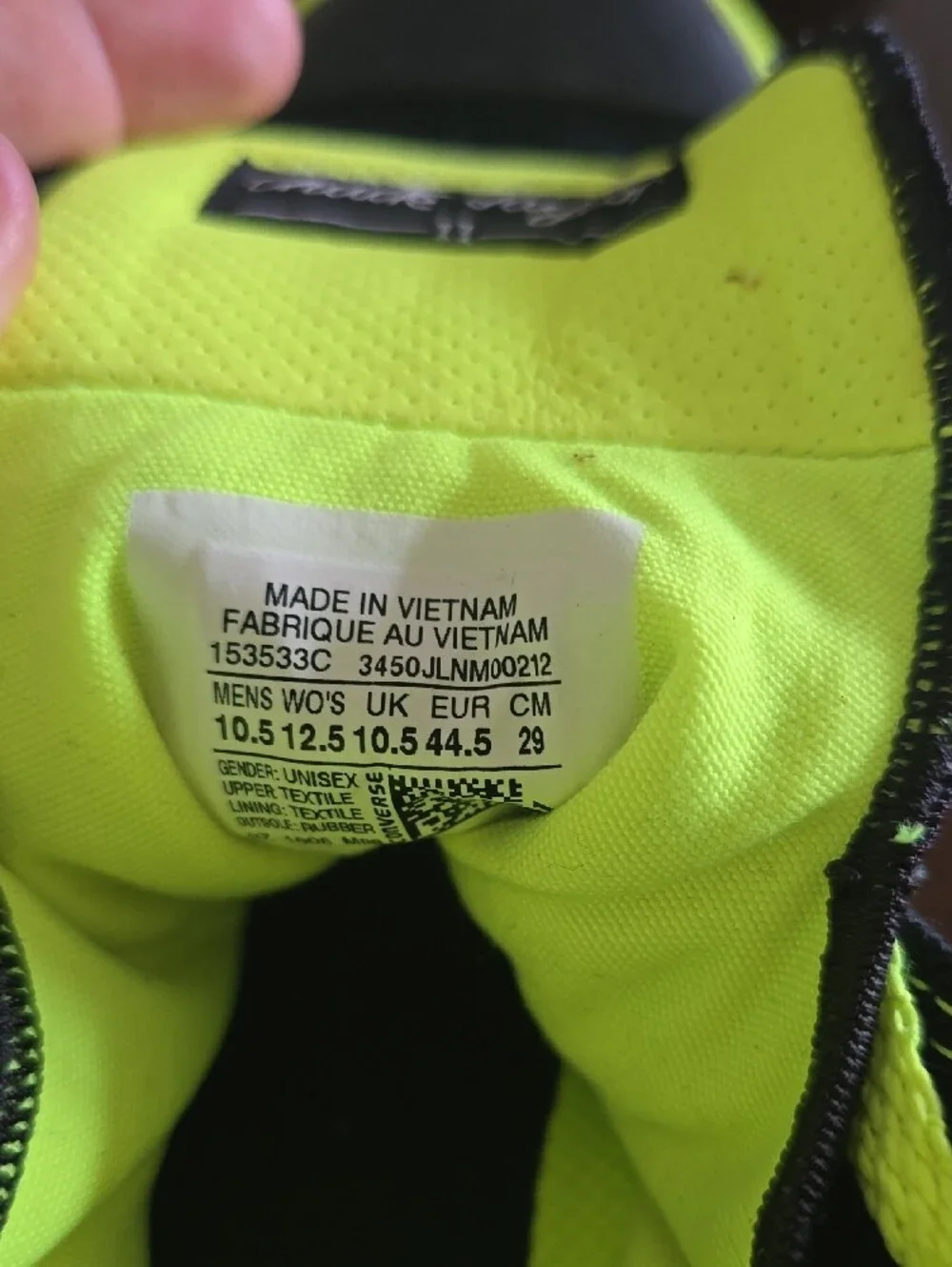 Mens Converse High-top Black And Neon Green